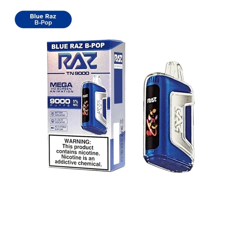 blue razz b pop raz tn9000