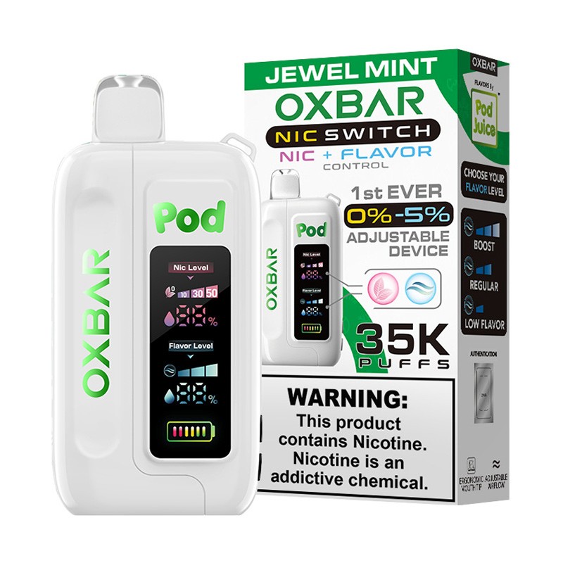 jewel mint oxbar x pod juice nic switch 35k