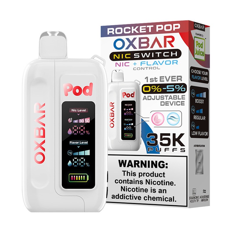 rocket pop oxbar x pod juice nic switch 35k