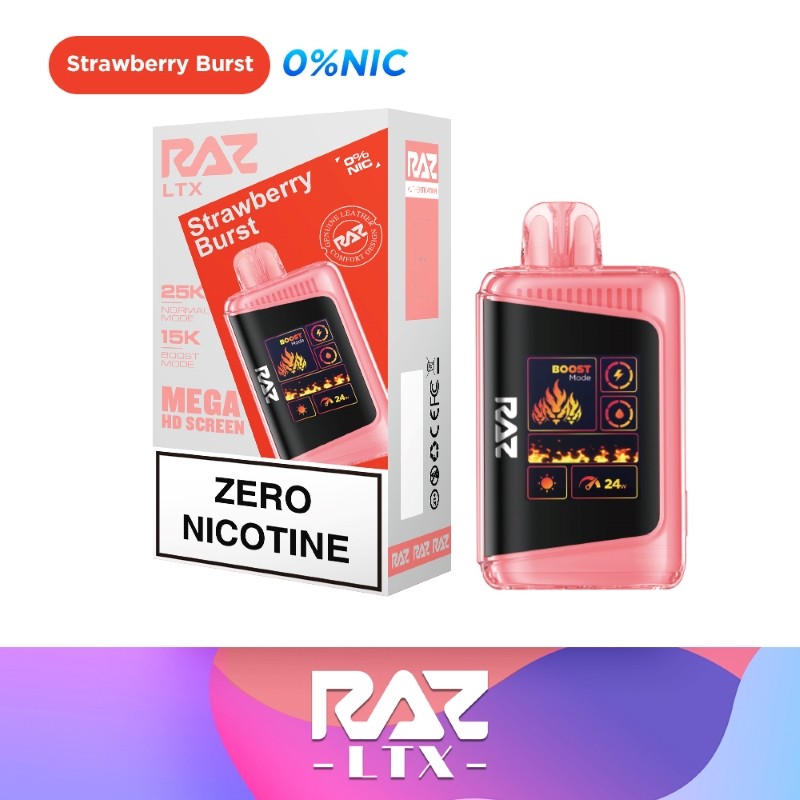 strawberry burst raz ltx 25k nicotine free