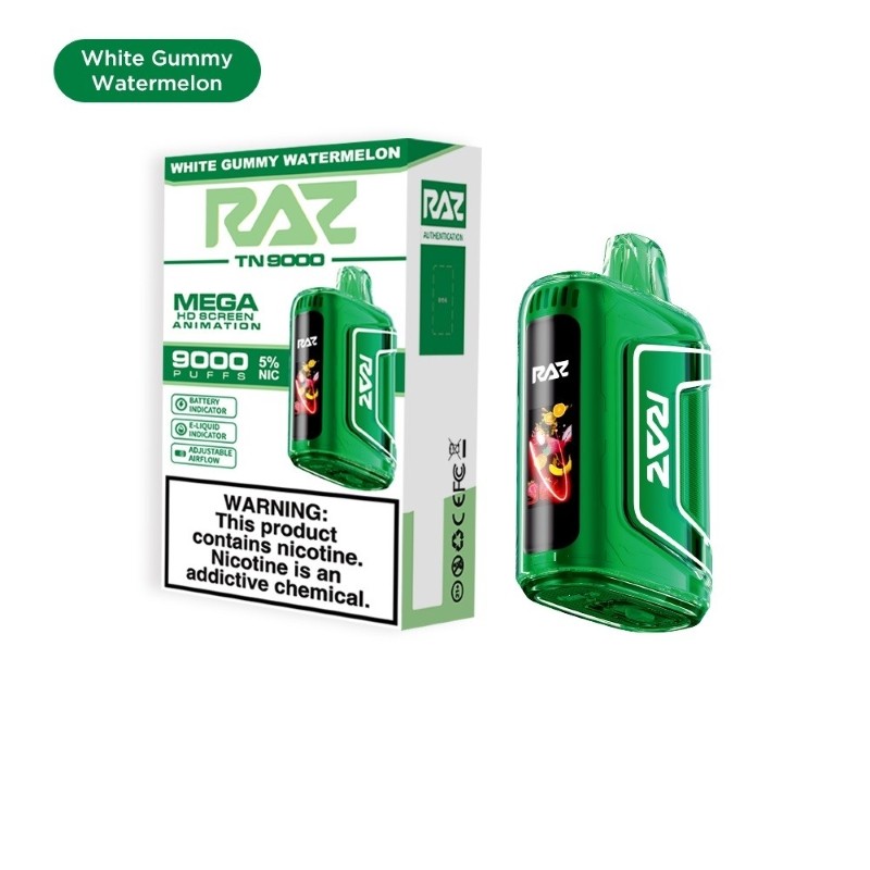 white gummy watermelon raz tn9000