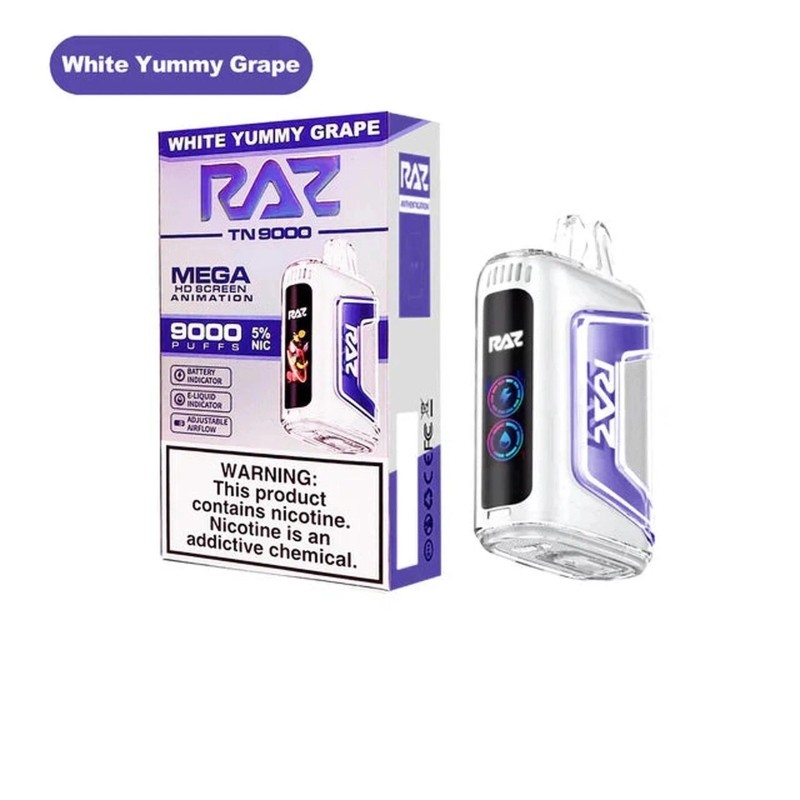 white yummy grape raz tn9000