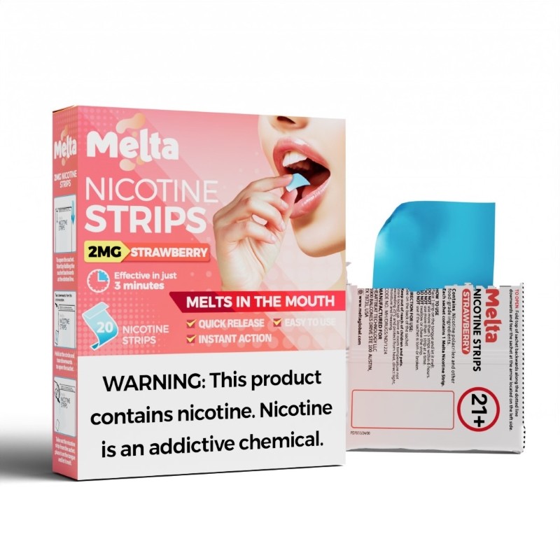 2mg strawberry melta nicotin strips