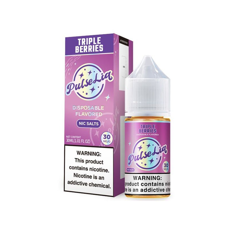 30mg triple berries pulse liq salt e-juice