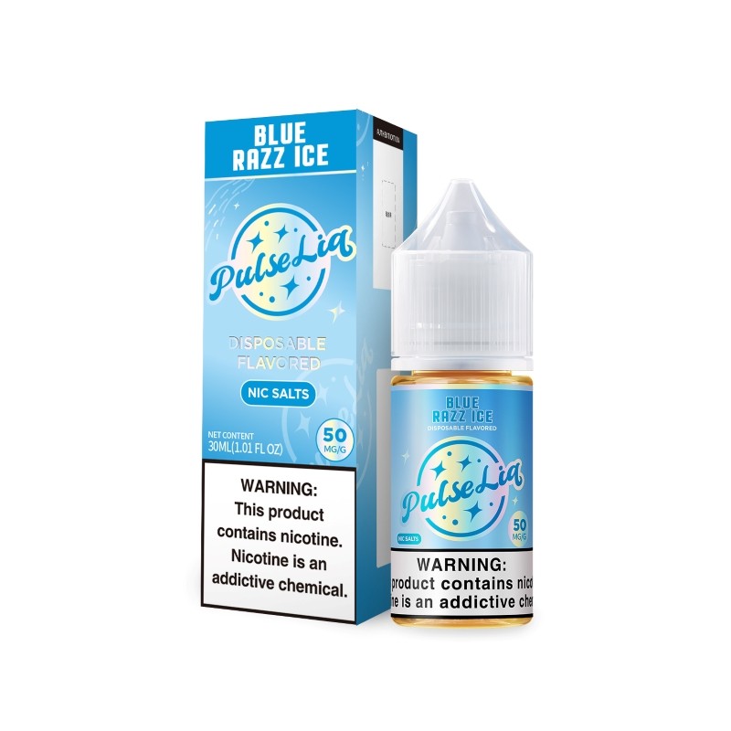 pulse liq salt blue razz ice e-juice