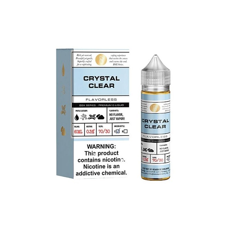 glas vapor basix crystal clear e-juice