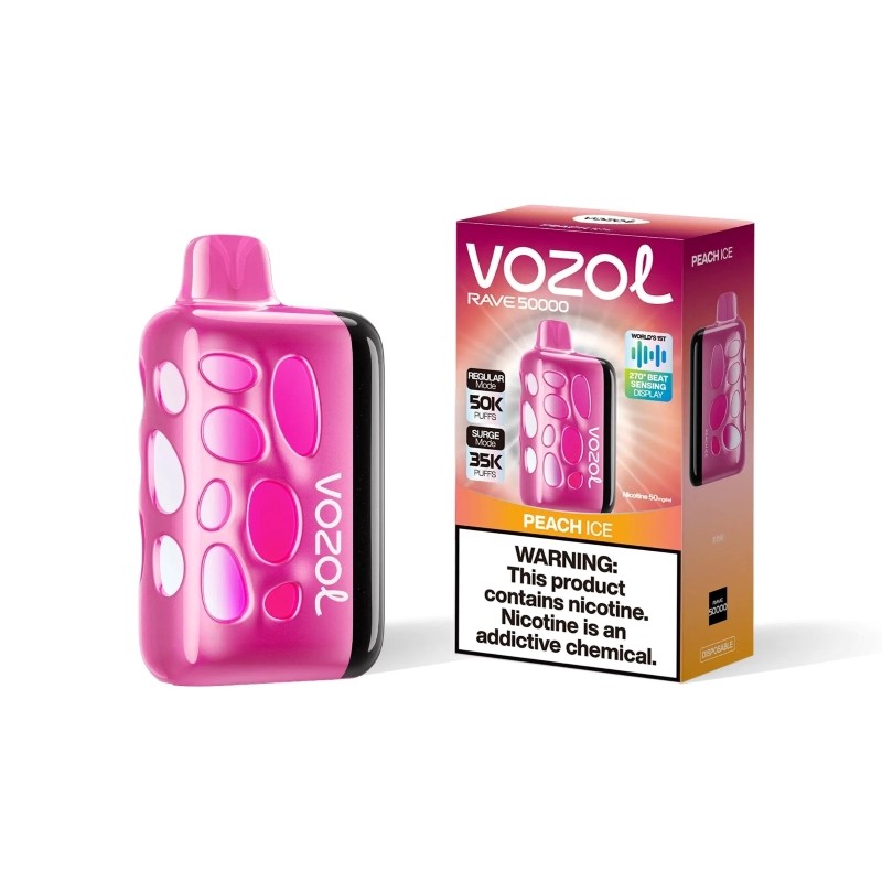 peach ice vozol rave 50k