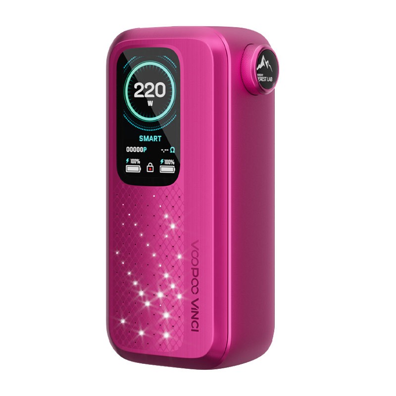 rose red voopoo vinci spark220 box mod