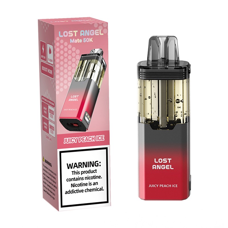 juicy peach ice lost angel mate 50k disposable pod