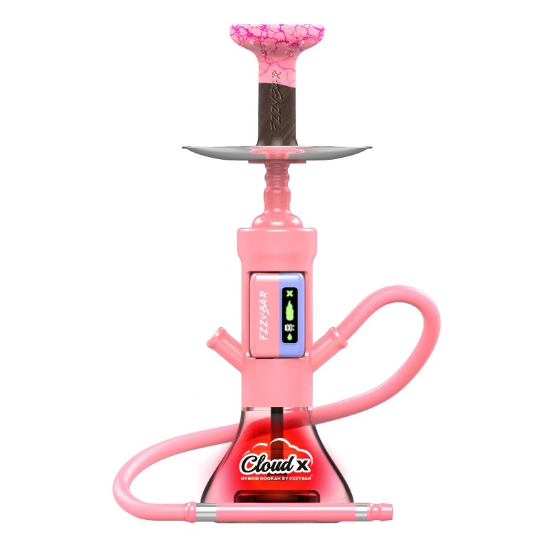 baby pink fzzybar cloud x hybrid hookah