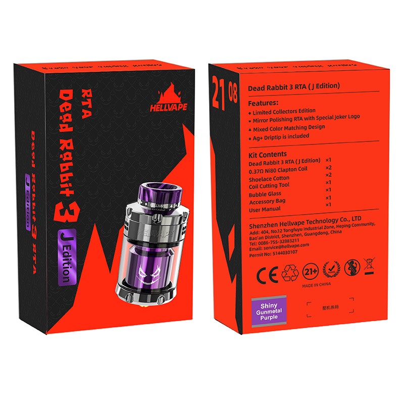 hellvape dead rabbit 3 rta joker edition package