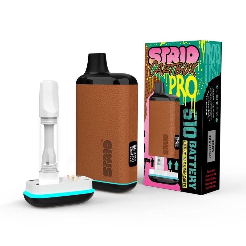 espresso brown leather strio cartbox pro