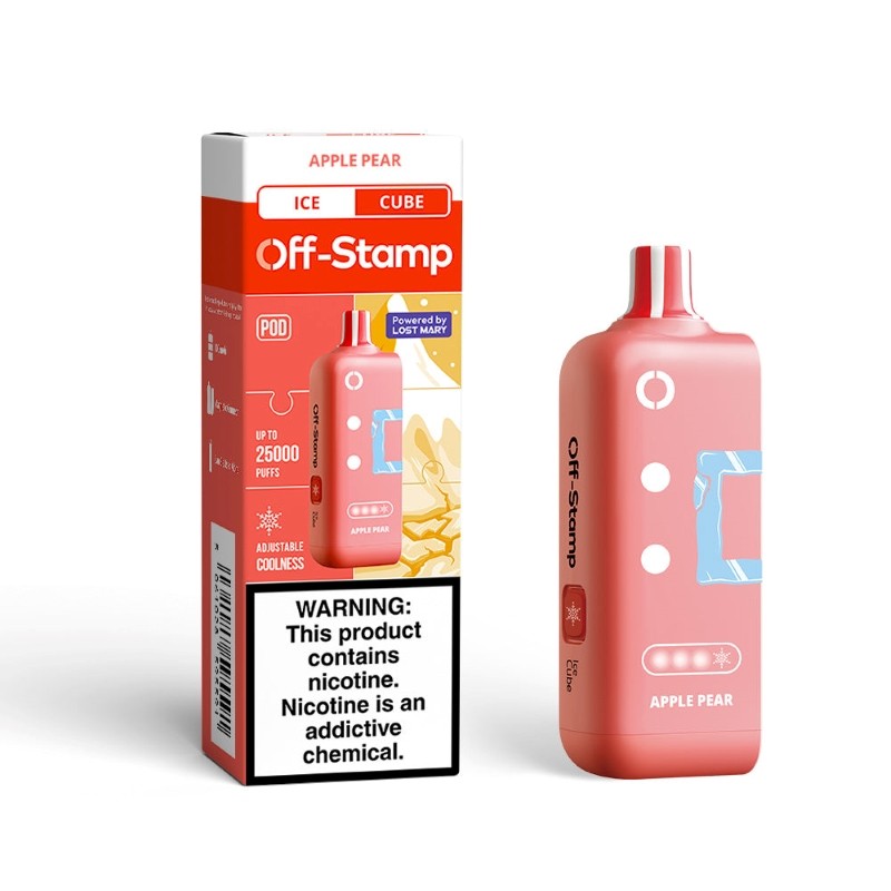 apple clear off-stamp x cube ice cube