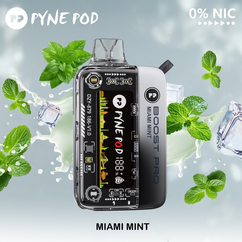 miami mint pyne pod boost pro 20k zero nicotine
