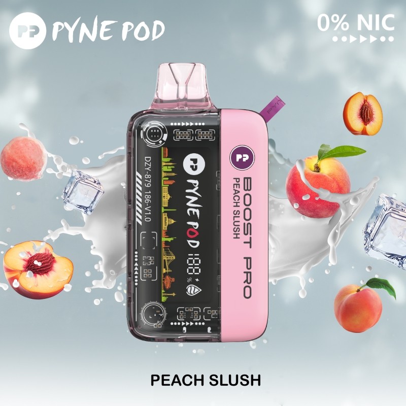 peach slush pyne pod boost pro 20k zero nicotine