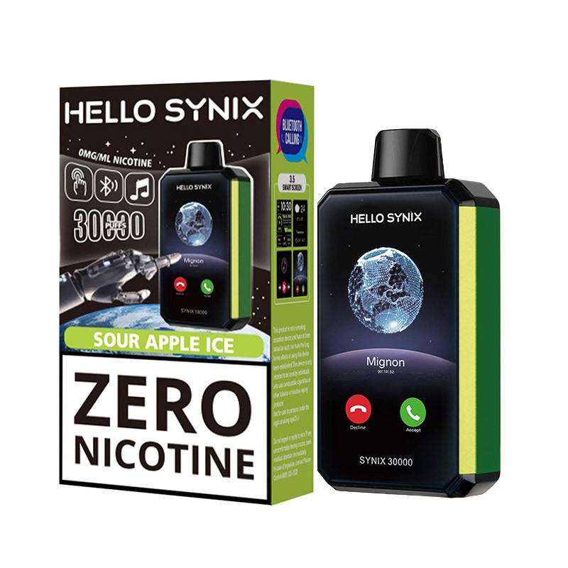 sour apple ice hello synix 30k zero nicotine