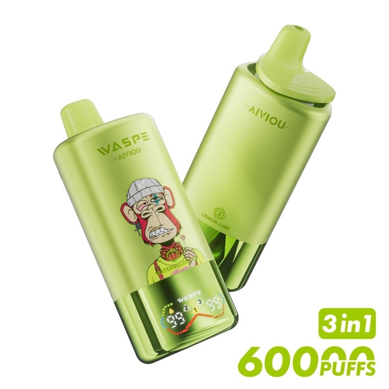 watermelon ice & strawberry kiwi & lemon lime waspe 60k