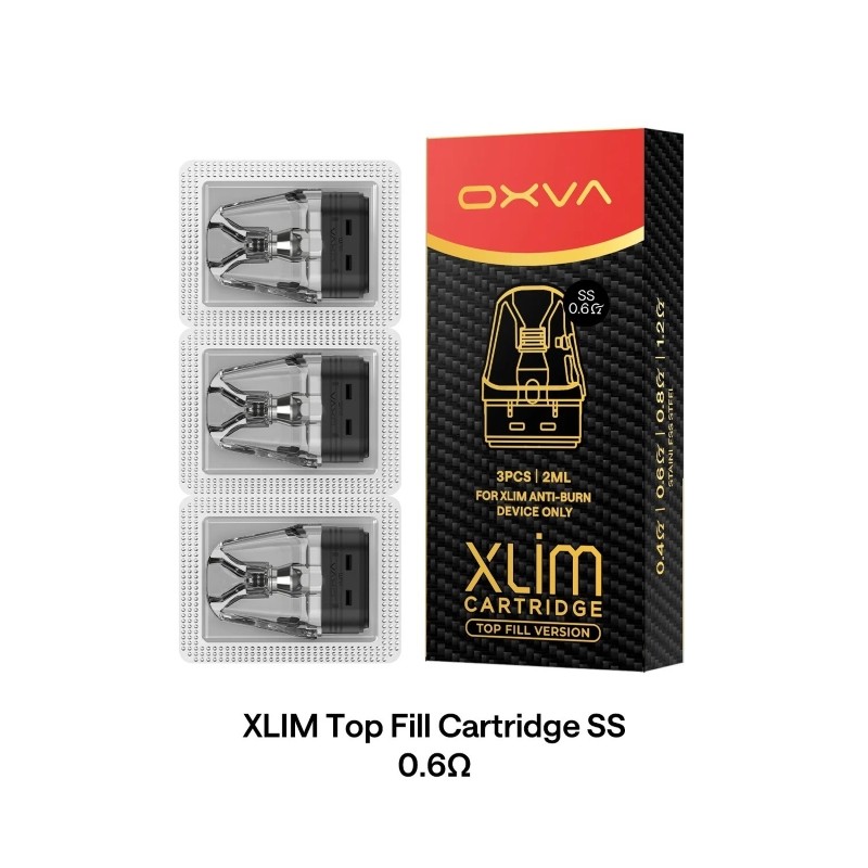 0.6ohm oxva xlim top fill ss replacement pod