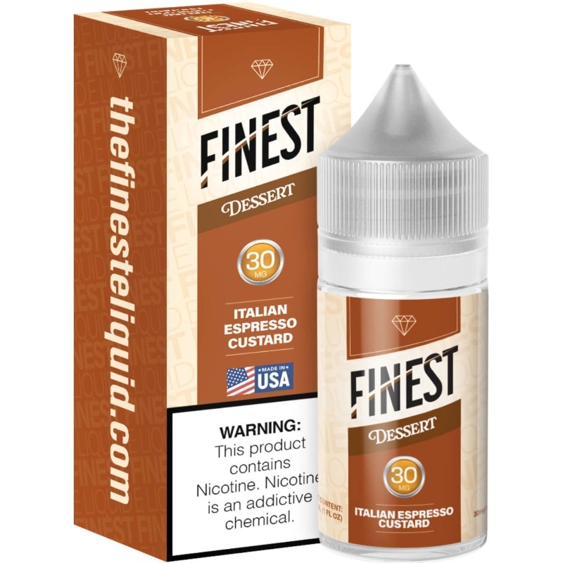 30mg finest dessert edition italian espresso custard nicotine salt