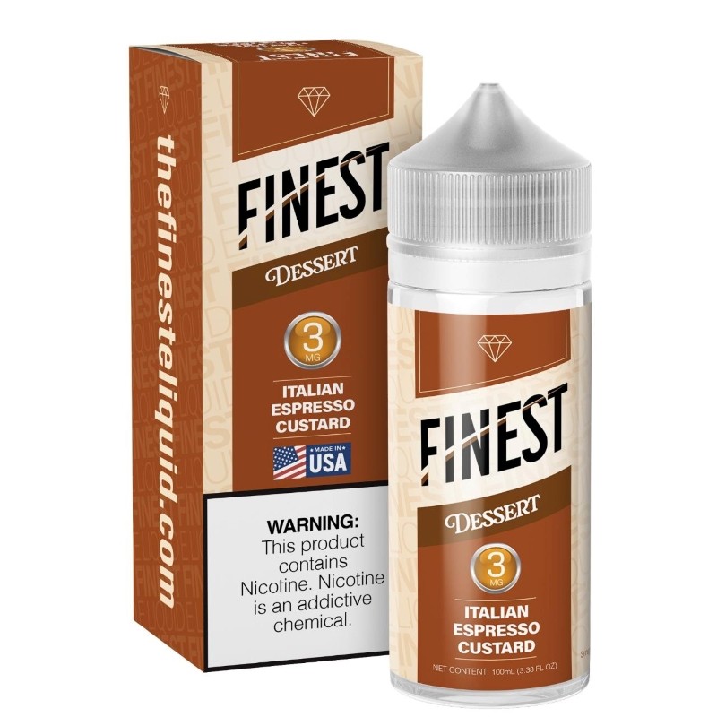 3mg finest dessert edition italian espresso custard e-juice