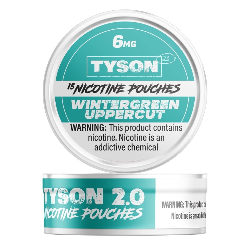 wintergreen uppercut 6mg tyson 2.0 nicotine pouches