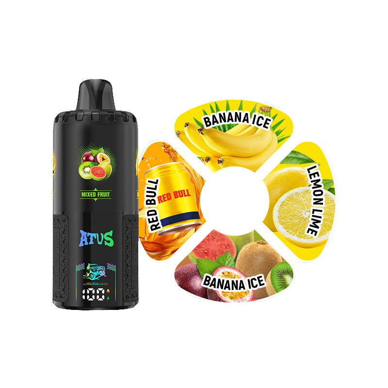 banana ice/red bull/mixed fruit/lemon lime atvs 60k