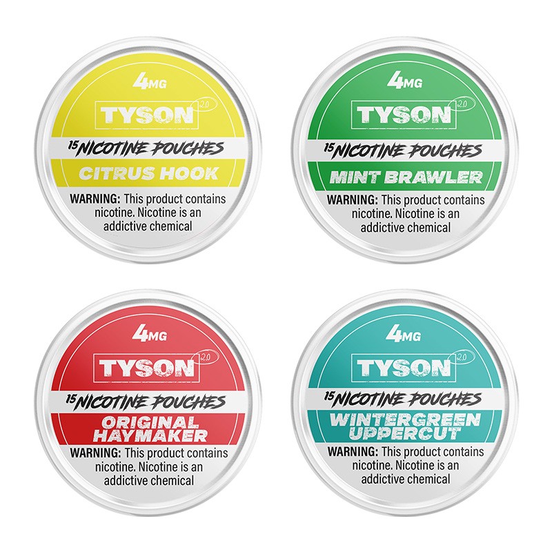 tyson 2.0 nicotine pouches all flavors