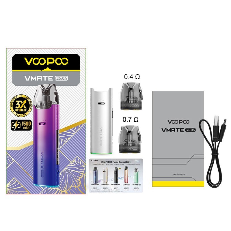 voopoo vmate pro 2 package