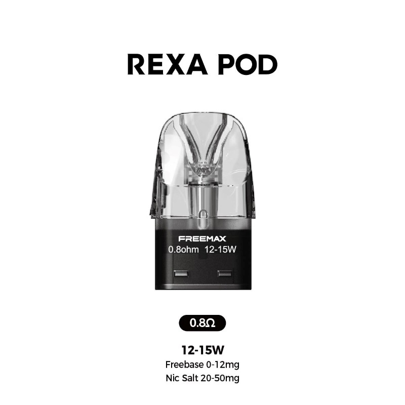 3ml 0.8ohm freemax rexa replacement pod cartridge