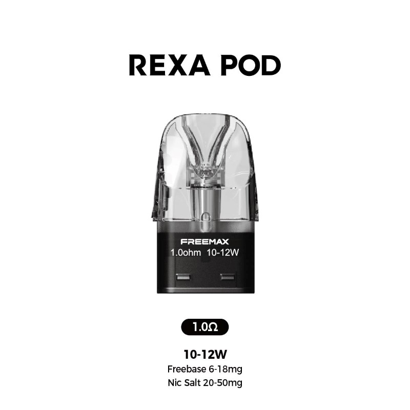3ml 1.0ohm freemax rexa replacement pod cartridge