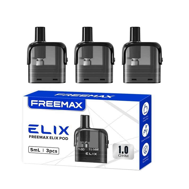1.0ohm freemax elix replacement pod