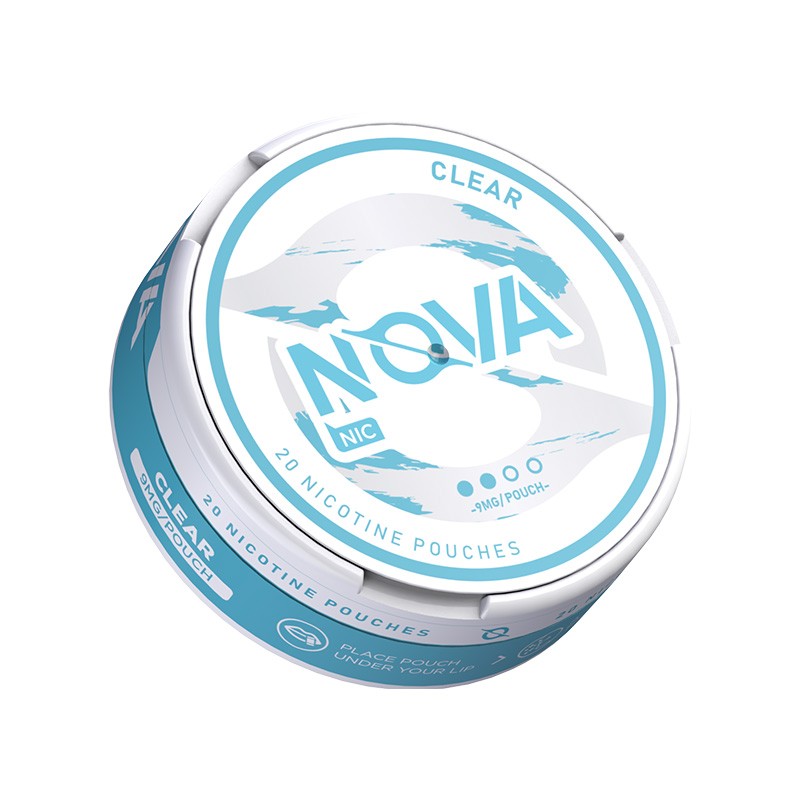 9mg clear nova nicotine pouches