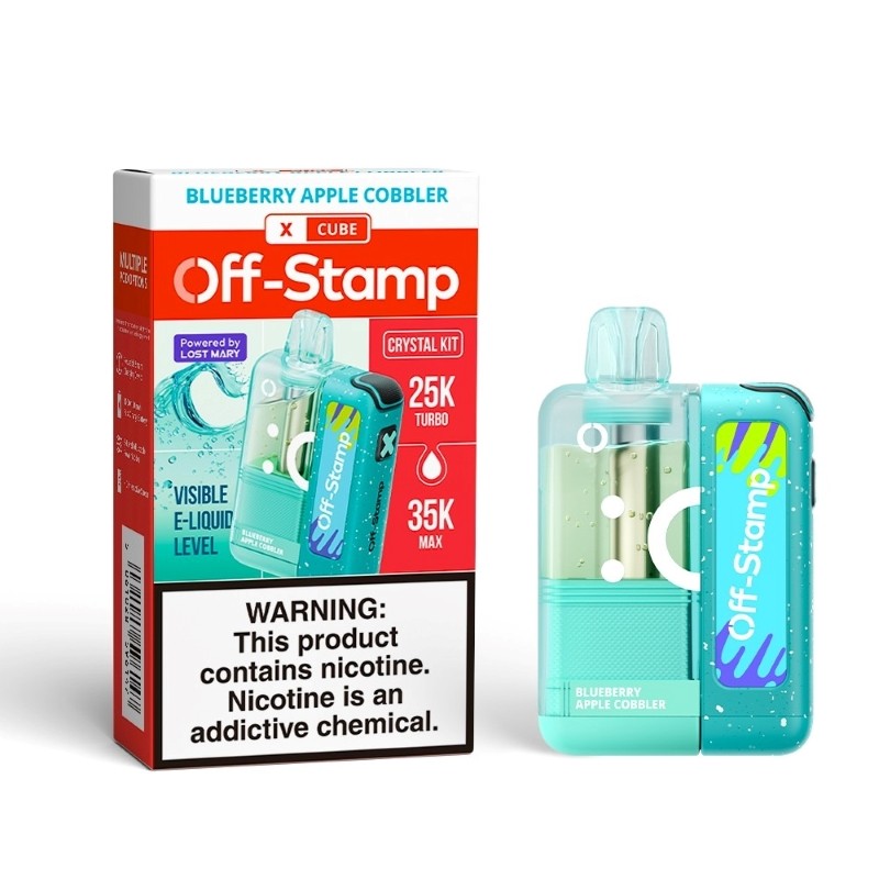 blueberry apple cobbler off-stamp x cube crystal cube 35k