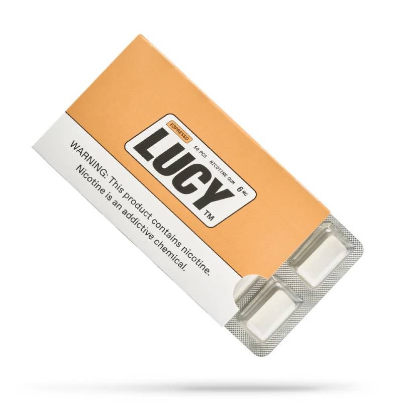 lucy espresso nicotine gum