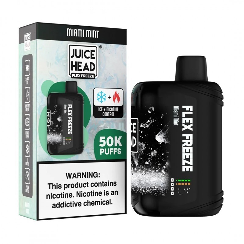 miami mint juice head flex freeze 50k