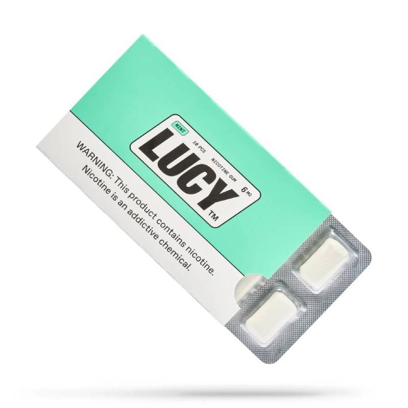 lucy mint nicotine gum