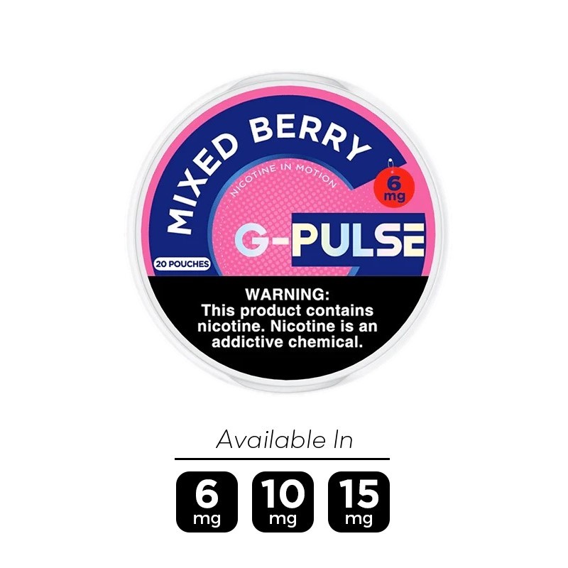 g-pulse mixed berry nicotine pouches