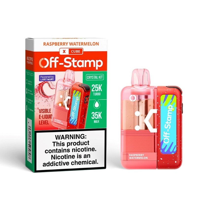 raspberry watermelon off-stamp x cube crystal cube 35k