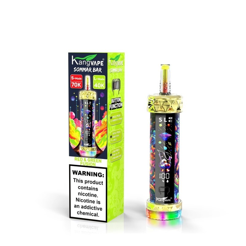 red & green fusion kangvape sommar bar 70k