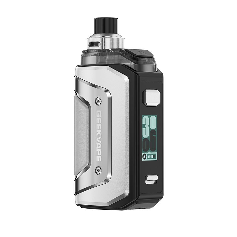 steel silver geekvape aegis hero 5