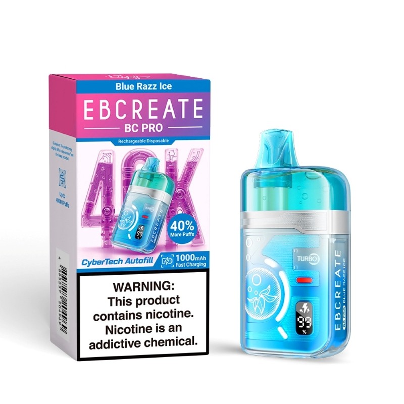 blue razz ice ebcreate bc pro 40k