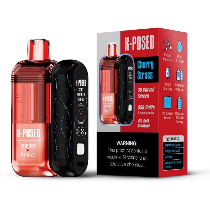 cherry strazz x-posed 35k disposable vape