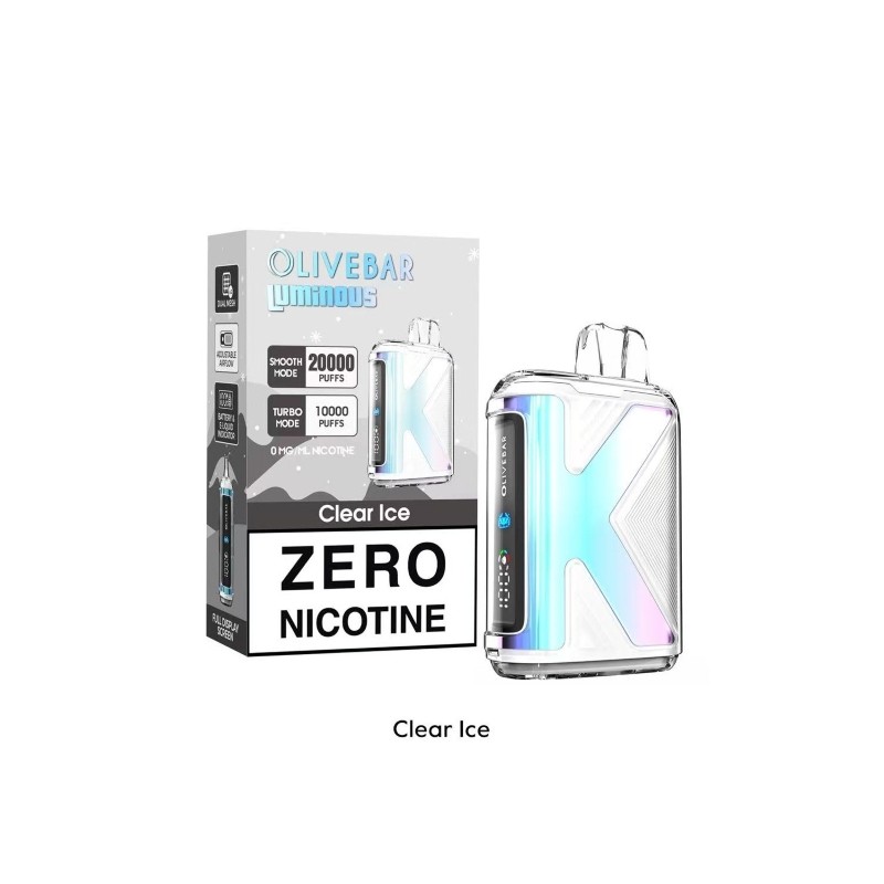 clear ice olive bar luminous 20k nicotine free