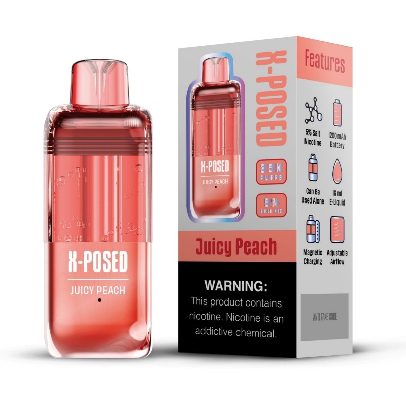 juice peach x-posed 35k pod