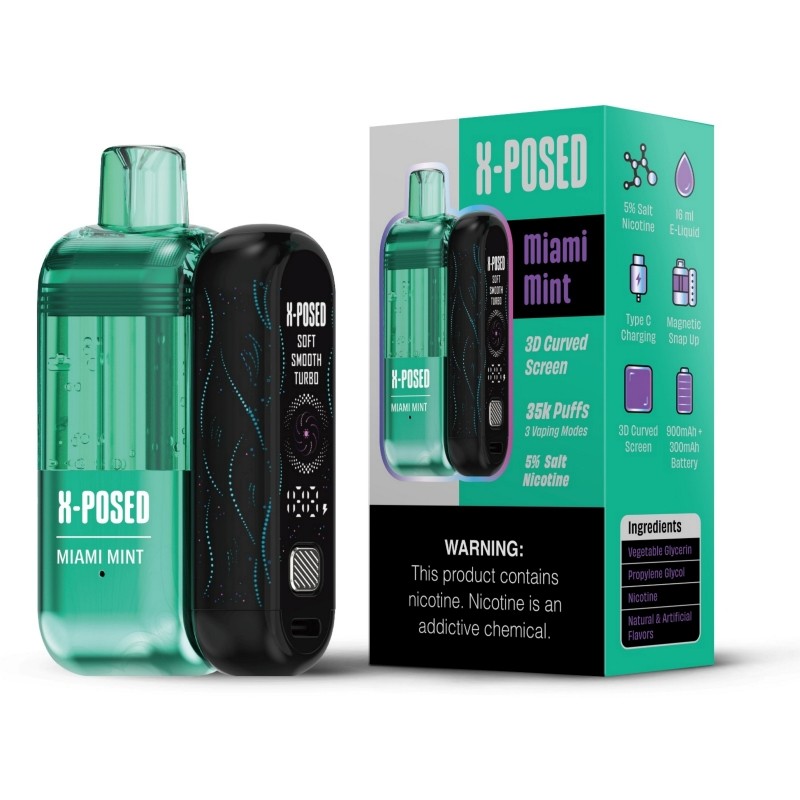 miami mint x-posed 35k disposable vape