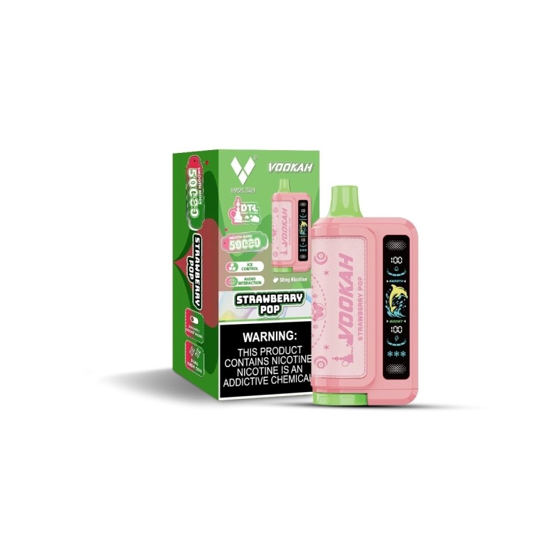 strawberry pop vookah dtl 50k