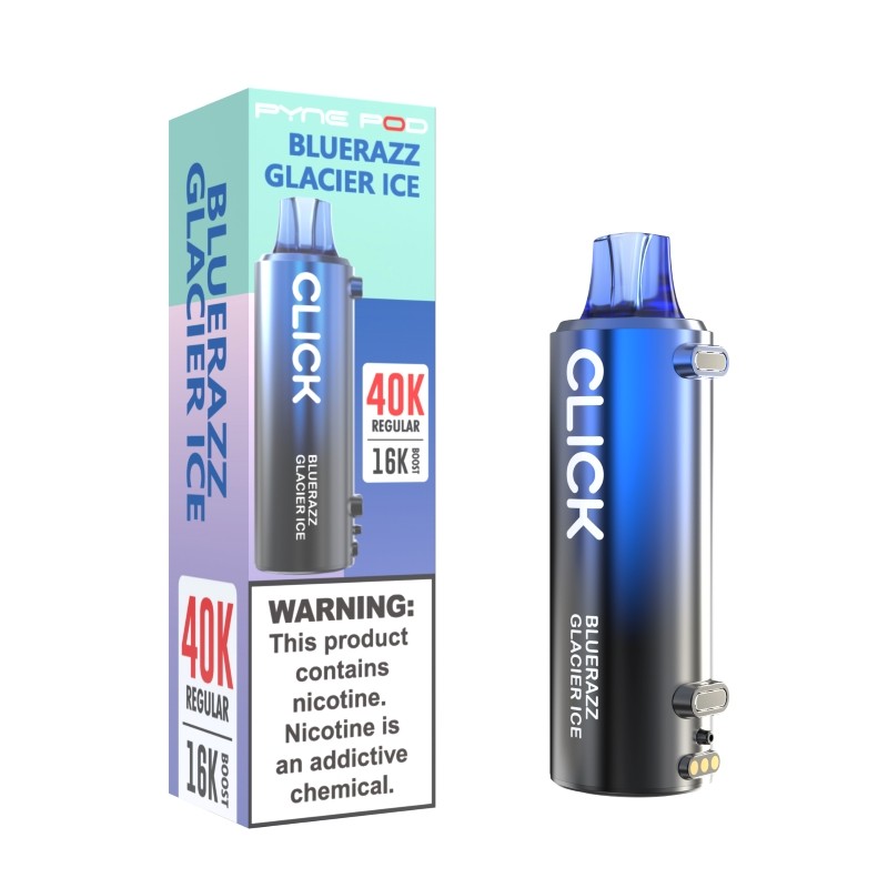 blue razz glacier ice pyne pod click 40k disposable pod