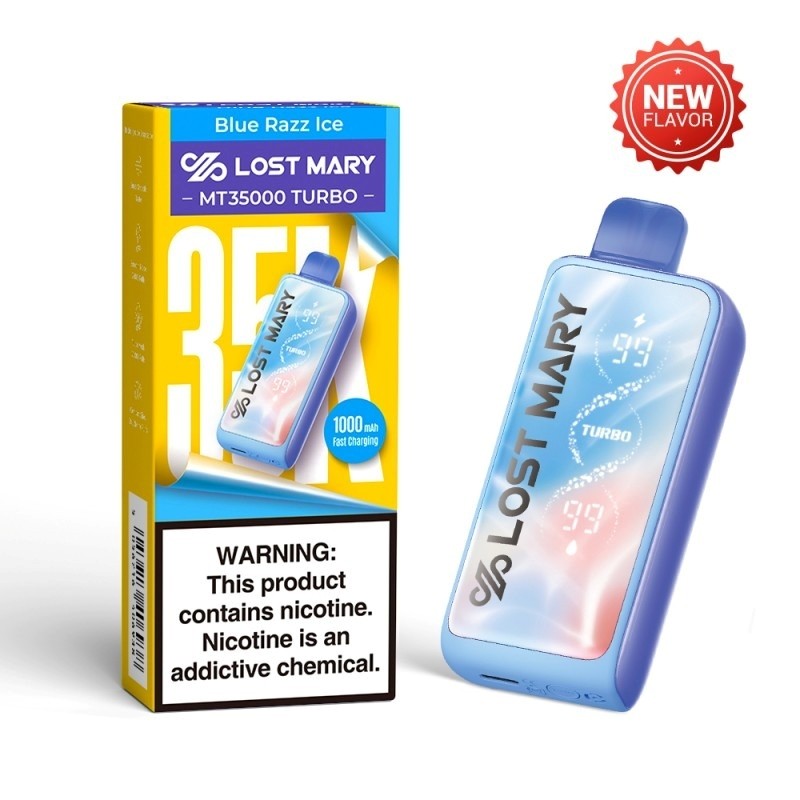 blue razz ice lost mary mt35000 turbo