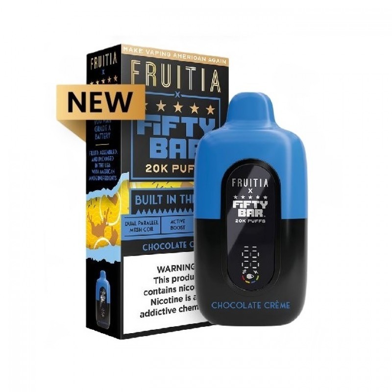 chocolate creme fruitia x fifty bar 50k