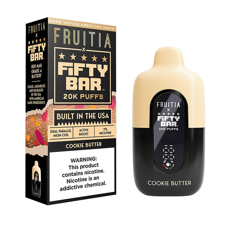 cookie butter fruitia x fifty bar 50k